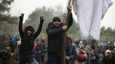 Between 3,000 and 4,000 migrants are near the Belarusian border with Poland, a Polish government spokesman said on Monday. Reuters