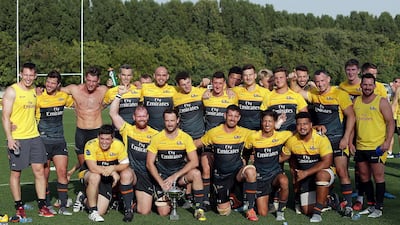 Dubai Hurricanes won the West Asia Trophy final on Saturday. Satish Kumar for the National