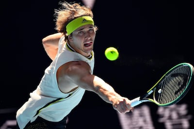 Alexander Zverev outclassed Adrian Mannarino in their Australian Open third round match. AFP
