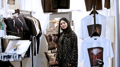 Sumayyah Al Suwaidi organised a fashion exhibition in Abu Dhabi in March featuring 45 fashion designers, half of whom were Emirati. Satish Kumar / The National