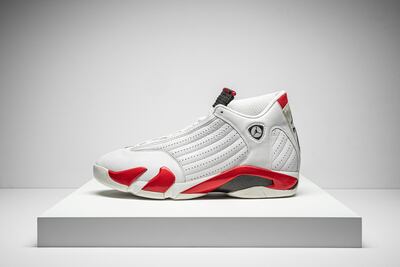 Michael Jordan's Air Jordan 14. Courtesy Christie's