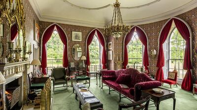 Current owner Garech Browne became the custodian of Luggala. He spends a good portion of the year here and has set about restoring the decor of the main house, which is replete with antique furniture, and paintings and portraits by and of the friends Browne made as founder of Claddagh Records. Courtesy Top Ten Real Estate Deals