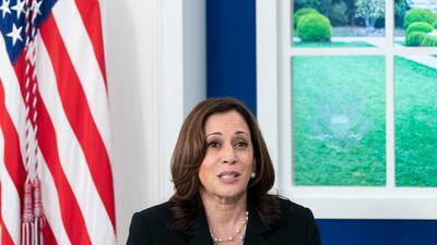 Ms Harris called Homeland Security Secretary Alejandro Mayorkas to discuss the images showing agents whipping migrants. AP