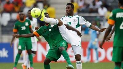 John Obi Mikel, right, has played in Nigeria's matches against Ethiopia and Burkina Faso. Armando Franca / AP Photo