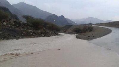 The rain falls in Fujairah yesterday, and forecasters say there will be no break in the cold and wet weather today. Wam