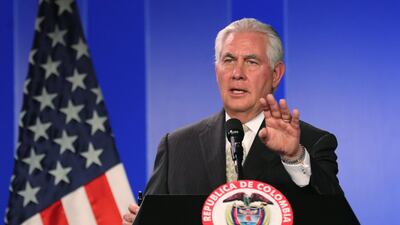 Officials portrayed secretary of state Rex Tillerson’s trip to Cairo, Kuwait City, Amman, Beirut and Ankara as a chance to build on US-led successes against ISIL. EPA/MAURICIO DUENAS CASTANEDA