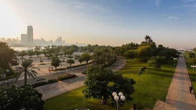 Al Mamzar Park is one of a number of green spaces in line for extra investment. Courtesy Dubai Municipality.