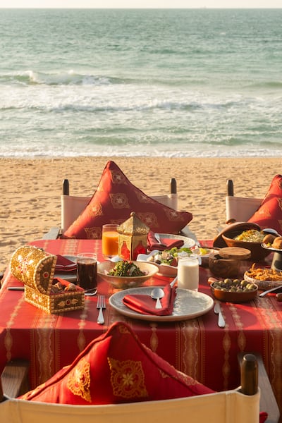 Iftar on the beach at Banyan Tree. Photo: Banyan Tree