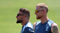 England head coach Brendon McCullum, left, and Ben Stokes. Reuters