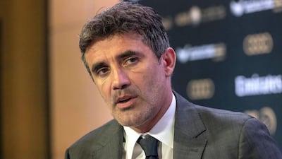 Zoran Mamic was sentenced to three years and four years and 11 months in jail by a Croatian court on Wednesday. Antonie Robertson / The National