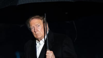 US President Donald Trump arrives at the White House in Washington, DC, in the early hours of September 23, 2026 after addressing the United Nations General Assembly in New York. AFP