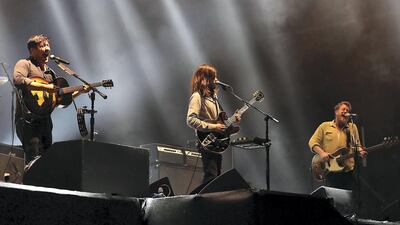 Mumford and Sons performing at the du Arena in Abu Dhabi. Pawan Singh / The National