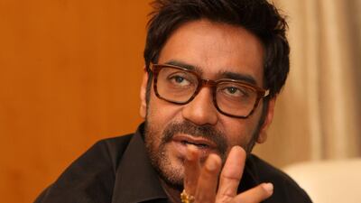 DUBAI , UNITED ARAB EMIRATES – Mar 24 : Ajay Devgn , Actor during the interview of hindi movie ‘ Himmatwala’ held at Ritz Carlton DIFC in Dubai. ( Pawan Singh / The National ) For Arts & Life. Story by Ujala Ali Khan