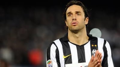 Luca Toni, who won the World Cup with Italy in 2006, has swapped the black and white of Juventus for the blue of Dubai-based club Al Nasr
