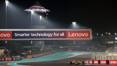 McLaren's championship leader Lando Norris at Yas Marina Circuit