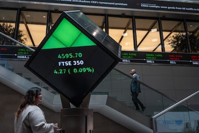 Trading boards at the London Stock Exchange. Getty Images