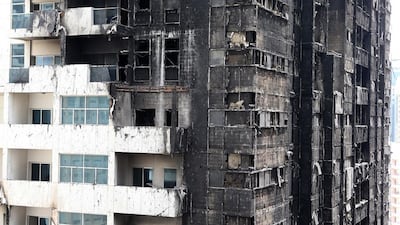 A ministerial voice brought clarity after fire broke out at the Ajman One development this spring. Pawan Singh / The National