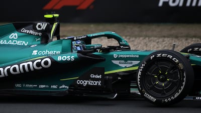 Aston Martin driver Fernando Alonso of Spain in action. EPA