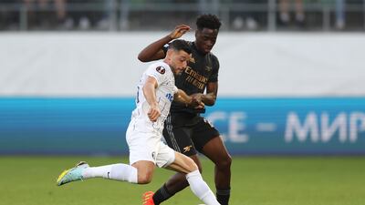Albert Sambi Lokonga 7: Controlled the midfield and looked assured in middle of park. Helped put Arsenal on front-foot, and did not shy away from a challenge. Linked up nicely with Xhaka. Getty