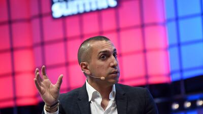 Sean Rad, co-founder and former chief executive of Tinder, speaks at the 2018 Web Summit in Lisbon on November 7, 2018. AFP