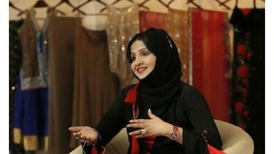 Sarah Belhasa in the Manish Malhotra clothing store which she owns is one of 18 women to be honoured at the event. Ryan Carter / The National