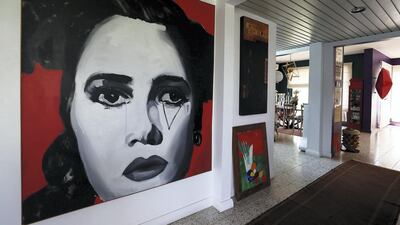Nadine Kanso's house pays homage to contemporary Middle Eastern art. Pawan Singh / The National
