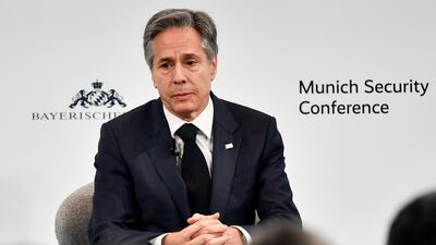 US Secretary of State Antony Blinken during the the 59th Munich Security Conference. EPA