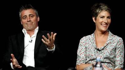 The actor Matt LeBlanc, left, and actress Tamsin Greig, from Episodes.