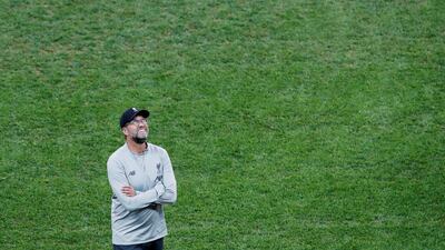 Klopp during training. Action Images via Reuters