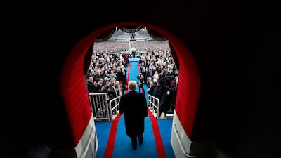 President-elect Donald J. Trump arrives at the inauguration ceremonies swearing him in as the 45th president of the United States at the United States Capitol in Washington, D.C., U.S., January 20, 2017. Reuters