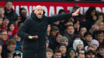 Manchester United manager Erik ten Hag. EPA