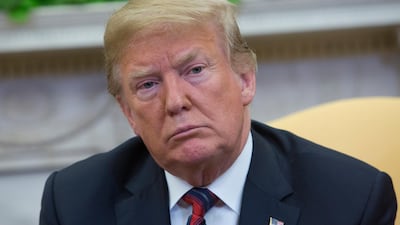 Donald Trump is an alarming shade of orange. EPA/CHRIS KLEPONIS / POOL