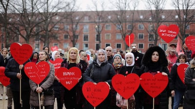 Denmark's tough stance on Syrian refugees has led to protests in Copenhagen in recent years. AFP