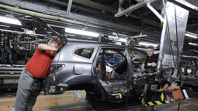 Nissan’s plant near Sunderland. The car maker employs 8,000 people in the UK, with 32,000 more working indirectly. Nigel Roddis / Reuters