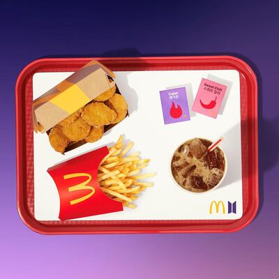 The BTS Menu will be available in nearly 50 countries including the UAE. Courtesy McDonald's
