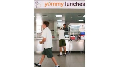 The Greenfield Community School canteen provides pupils with a healthy and varied lunch menu. Duncan Chard for The National