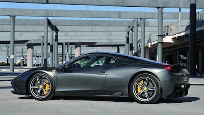 The Ferrari 458 Speciale has the most powerful naturally aspirated V8 in the Italian company’s history. Photos by Kevin Hackett / The National