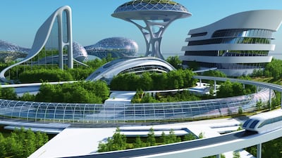 A concept of a metaverse city. Photo: Union Square House