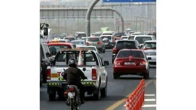 Traffic congestion along Al Ittihad Road in Dubai. A reader complains about reckless driving habits that seem to become contagious.