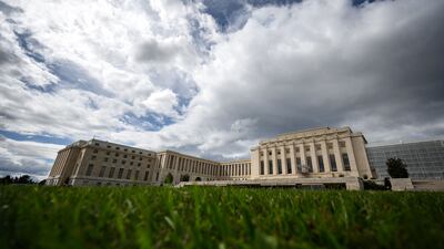 The UN's Palais des Nations building in Geneva. AFP