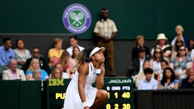 Naomi Osaka's first-round exit at Wimbledon was the latest disappointment since she won the Australian Open in January. Getty