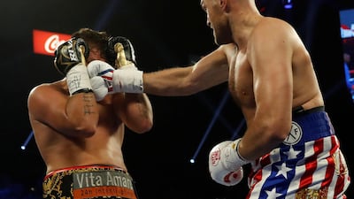 Tyson Fury v Tom Schwarz - MGM Grand Arena, Las Vegas, United States. REUTERS
