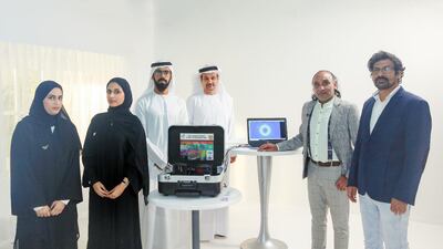 A UAE team working on rapid laser testing. Getty images/Wam