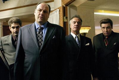 Michael Imperioli, James Gandolfini, Tony Sirico and Steven Van Zandt in ‘The Sopranos’.