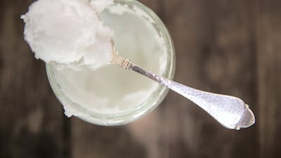 Coconut oil is a great alternative to make-up remover. Getty