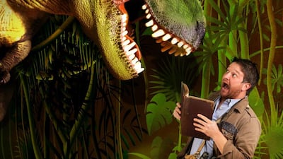 Dr Ben Garrod is giving a talk about dinosaurs at the Sharjah International Book Fair