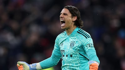 BAYERN MUNICH RATINGS: Yann Sommer 7: Called into action to save at feet of Messi early in game. Caught dallying on ball by Hakimi and needed goalline rescue from teammate De Ligt to deny Vitinha a goal. Good one-handed save from Ramos header in second half. Getty
