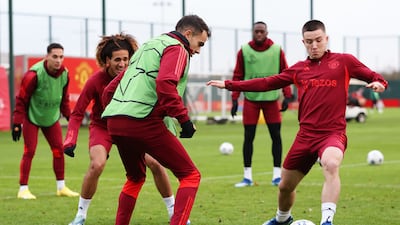 (Eriksen 94) On for an injection of Mancunian energy and a Premier League debut. Hannibal Mejbri (Garnacho 94) - N/A. Getty Images