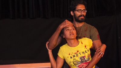 The costumes she is painting will be worn for Resuscitation Theatre’s latest production, Trojan Women, which Hannan has adapted from the ancient Greek Euripides play.