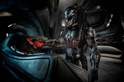 'The Predator' is in UAE cinemas from Thursday, September 13. AP